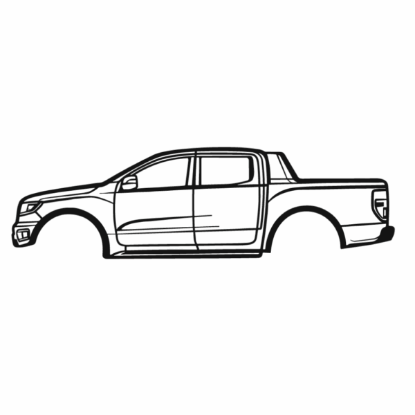 Obraz wycinany z drewna samochodu ford f-150 raptor 2019