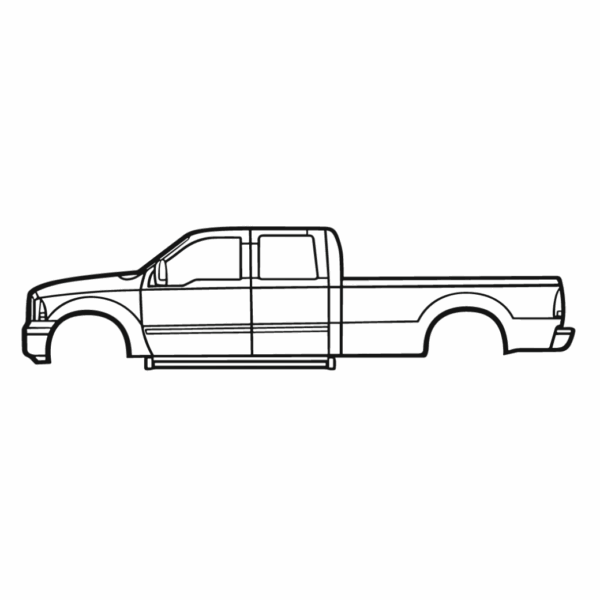 Obraz wycinany z drewna samochodu ford f-250 2006