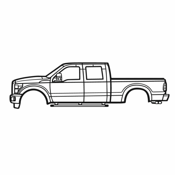 Obraz wycinany z drewna samochodu ford f-250 super duty 3rd 2011