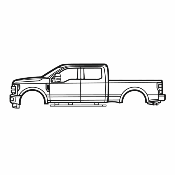 Obraz wycinany z drewna samochodu ford f-250 super duty 4th gen 2017