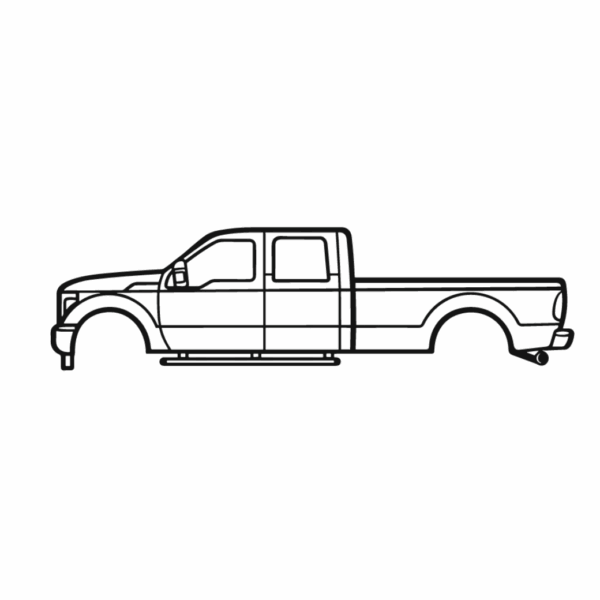 Obraz wycinany z drewna samochodu ford f-350 longbed 2012