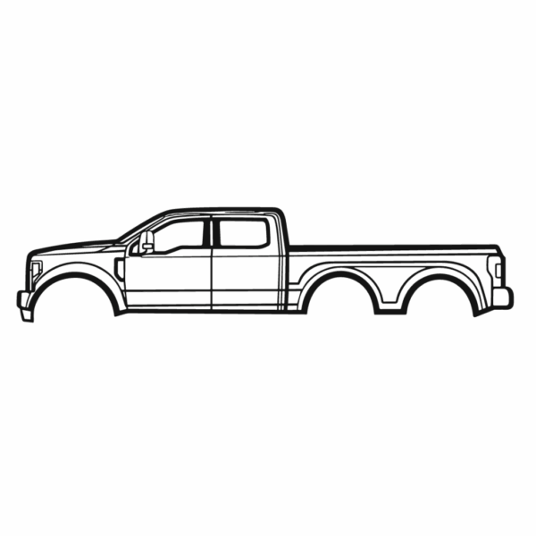 Obraz wycinany z drewna samochodu ford f-550 6x6 2017