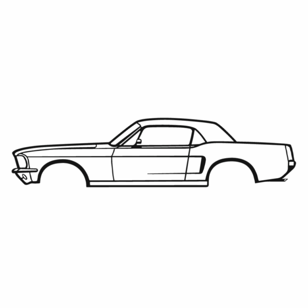 ford mustang hardtop 1968