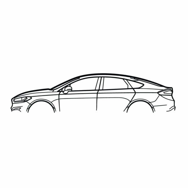 Obraz wycinany z drewna samochodu ford country mondeo fusion 2015