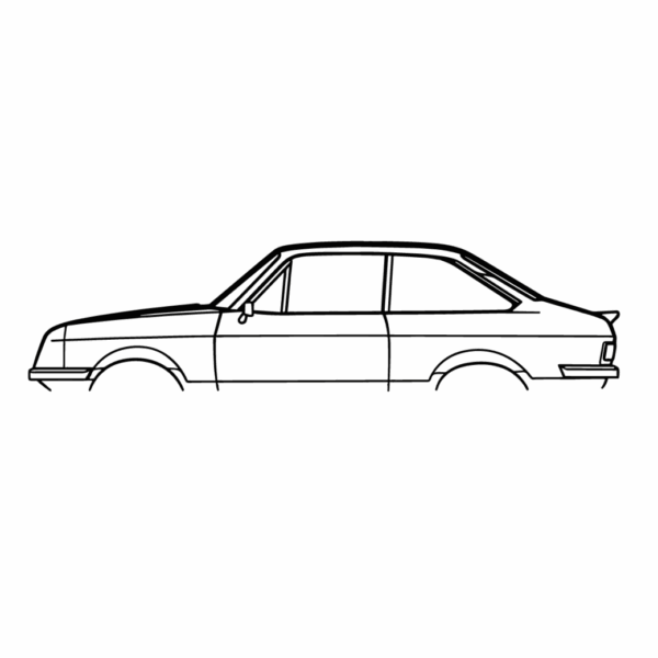Obraz wycinany z drewna samochodu ford escort mk2 rs1800