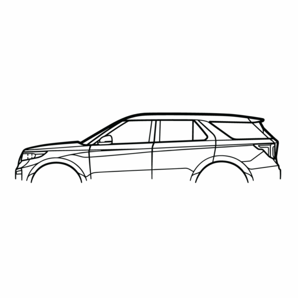 Obraz wycinany z drewna samochodu ford explorer 2022