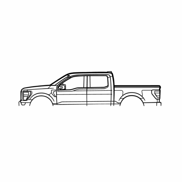 Obraz wycinany z drewna samochodu ford f-150 tremor 2022