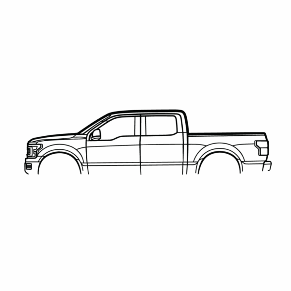 Obraz wycinany z drewna samochodu ford f150 limited