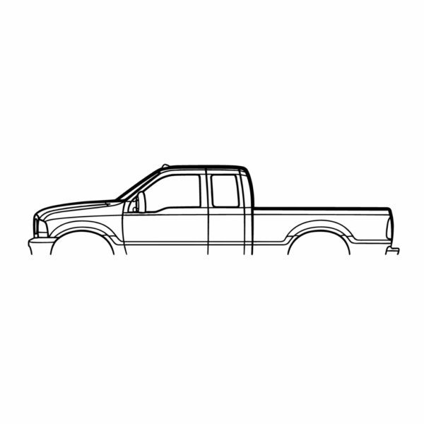 Obraz wycinany z drewna samochodu ford f350 2003
