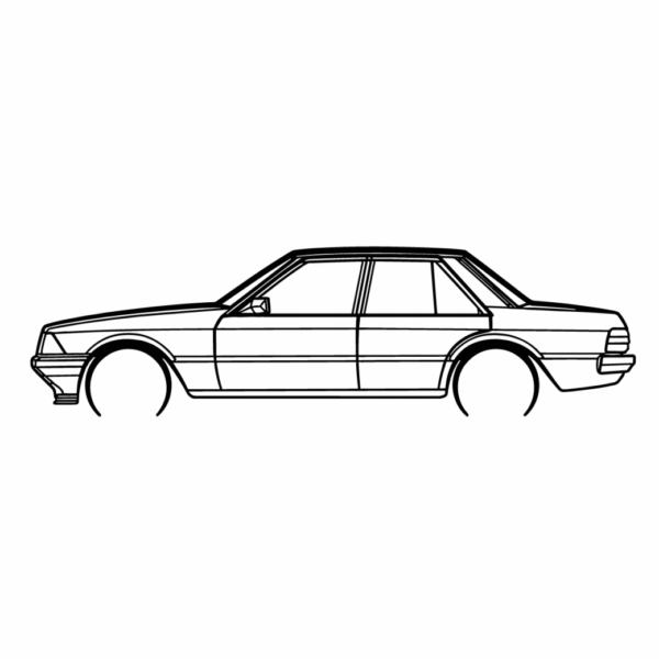 Obraz wycinany z drewna samochodu ford fairmont 1981