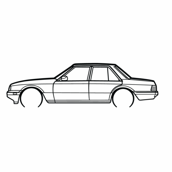 Obraz wycinany z drewna samochodu ford falcon xf 1987