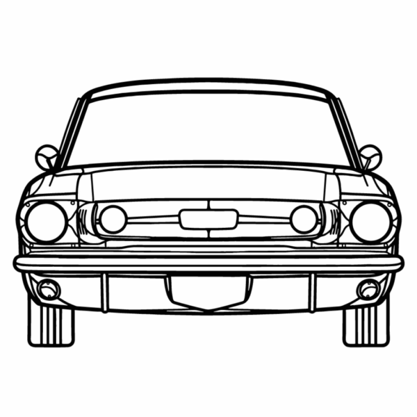 ford mustang 1965 front