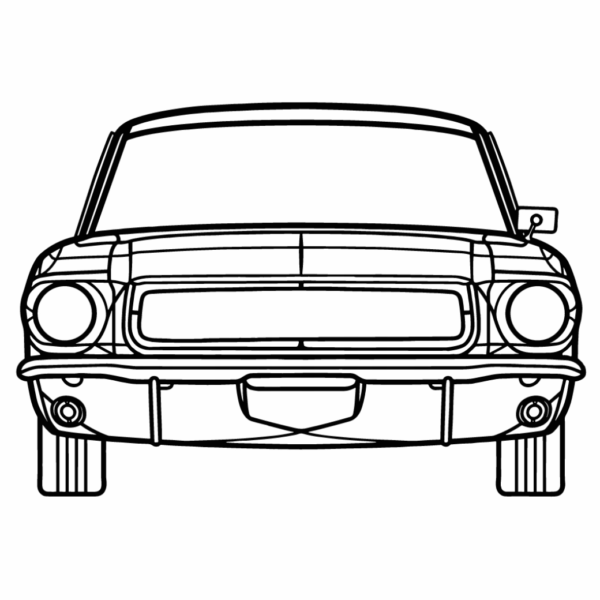 ford mustang 1968 front