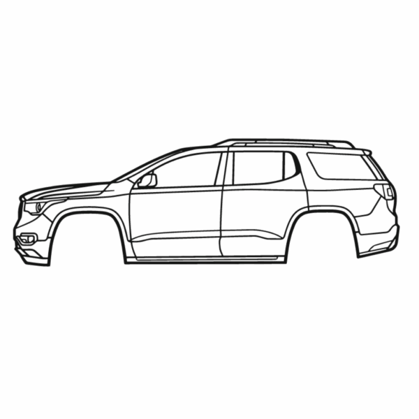 Obraz wycinany z drewna samochodu gmc acadia 2nd gen 2017