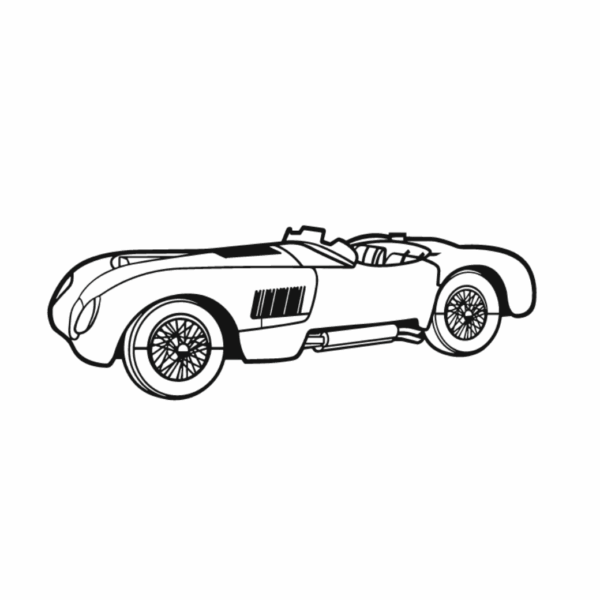 jaguar 1953 c type perspective