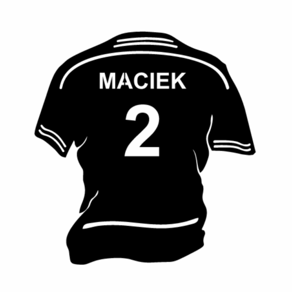 koszulka piłkarska + imię i numer