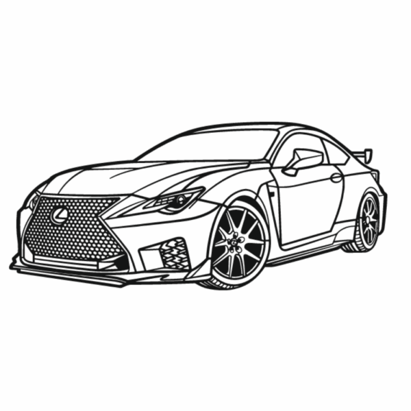lexus rc f perspective 2022