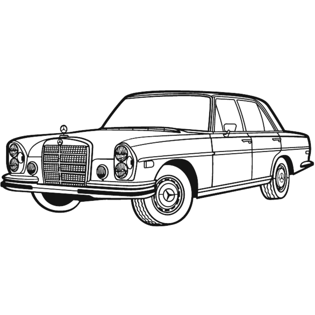 mercedes 280 se w108 perspective 1972