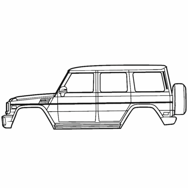 Obraz wycinany z drewna samochodu mercedes amg g63 w463 (1st gen) 2013