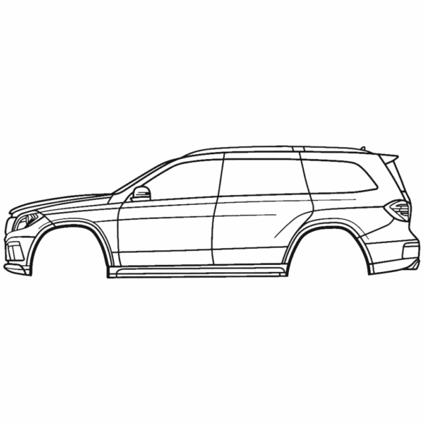 Obraz wycinany z drewna samochodu mercedes amg gl63 x166 (2nd gen) 2013