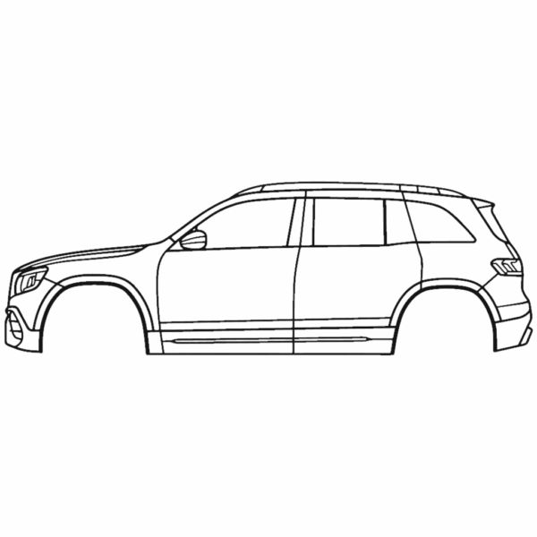 Obraz wycinany z drewna samochodu mercedes amg glb 35 x247 (1st gen) 2021