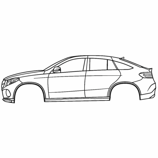 Obraz wycinany z drewna samochodu mercedes amg gle 63 coupe c292 2016