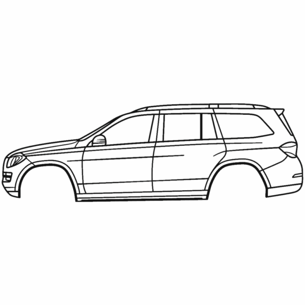 Obraz wycinany z drewna samochodu mercedes gl-class x166 (2nd gen) 2013