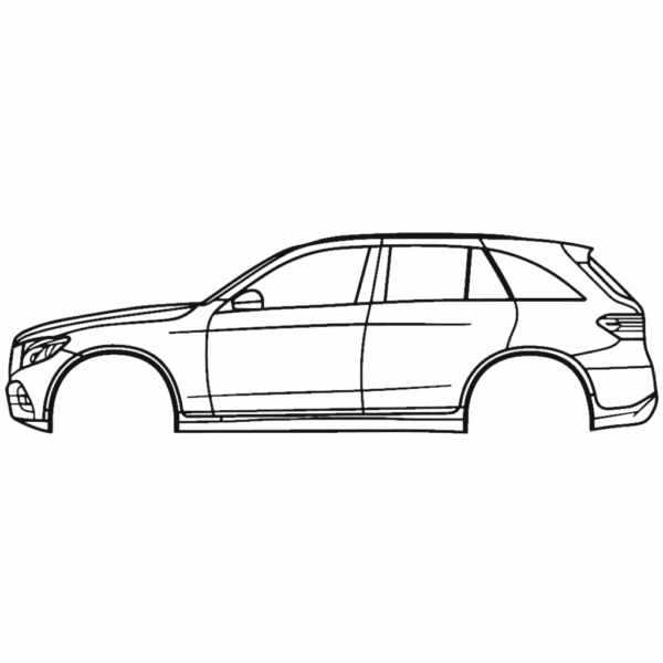 Obraz wycinany z drewna samochodu mercedes glc-class suv x253 (1st gen) 2016