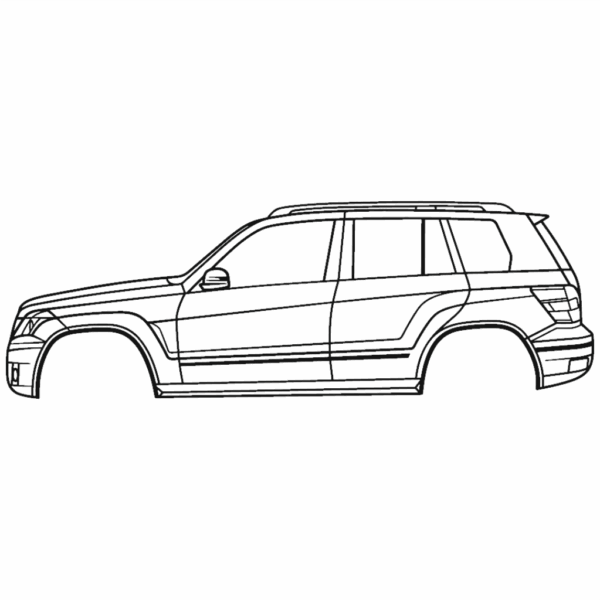 Obraz wycinany z drewna samochodu mercedes glk-class (x204) 1st gen 2010