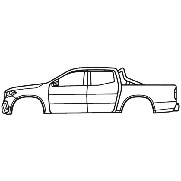 Obraz wycinany z drewna samochodu mercedes x-class 2018