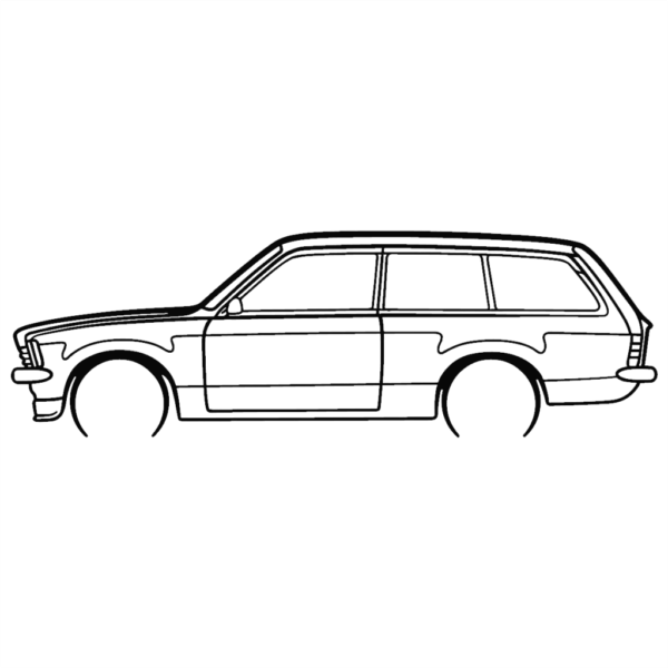 Obraz wycinany z drewna samochodu opel kadett c 1978
