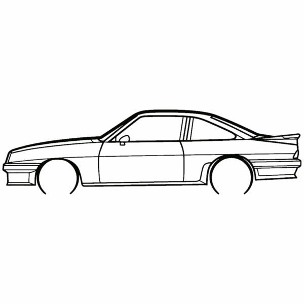 Obraz wycinany z drewna samochodu opel manta gsi 1988