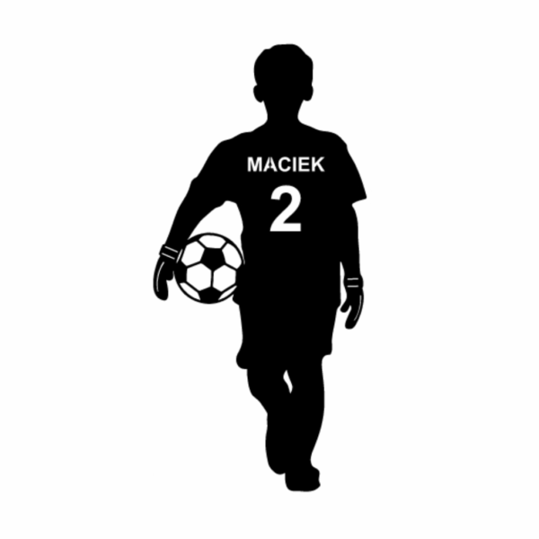 piłkarz chłopiec+ imię i numer