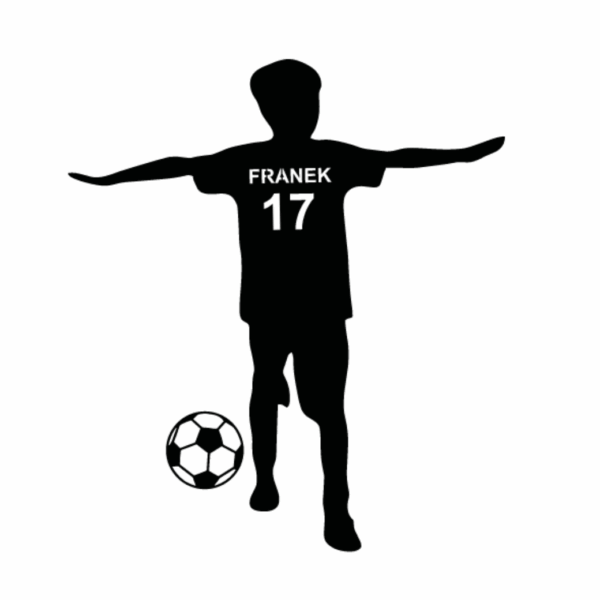 piłkarz chłopiec+ imię i numer