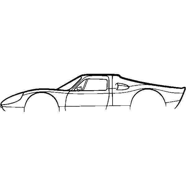 Obraz wycinany z drewna samochodu porsche 904 gts