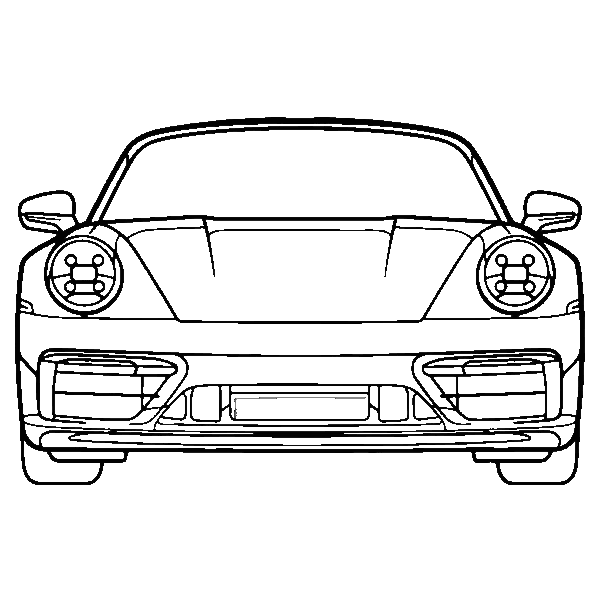 porsche 911 992 przód