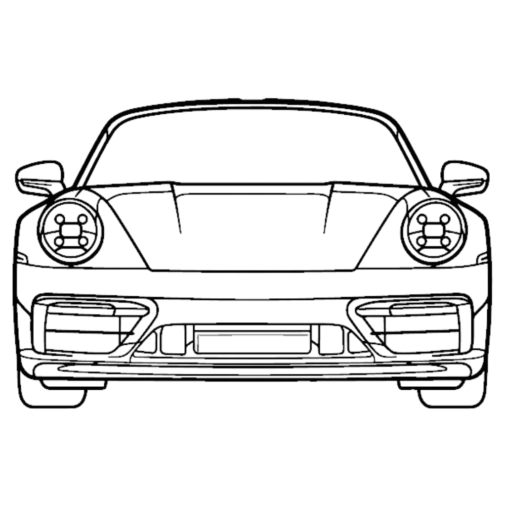 porsche 911 992 przód