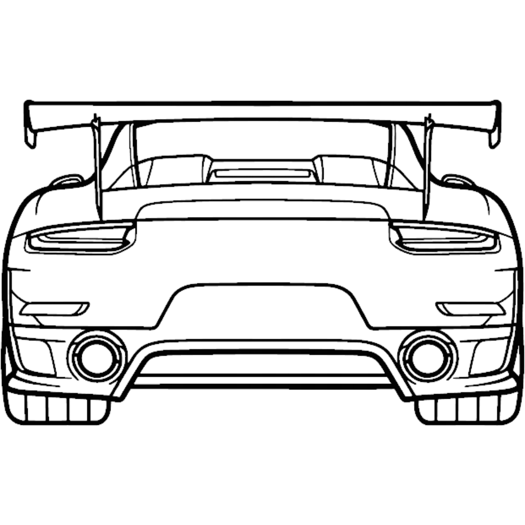 porsche 911 gt2 rs 991 tył