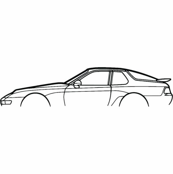 Obraz wycinany z drewna samochodu porsche 968