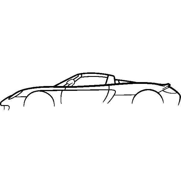 Obraz wycinany z drewna samochodu porsche gt