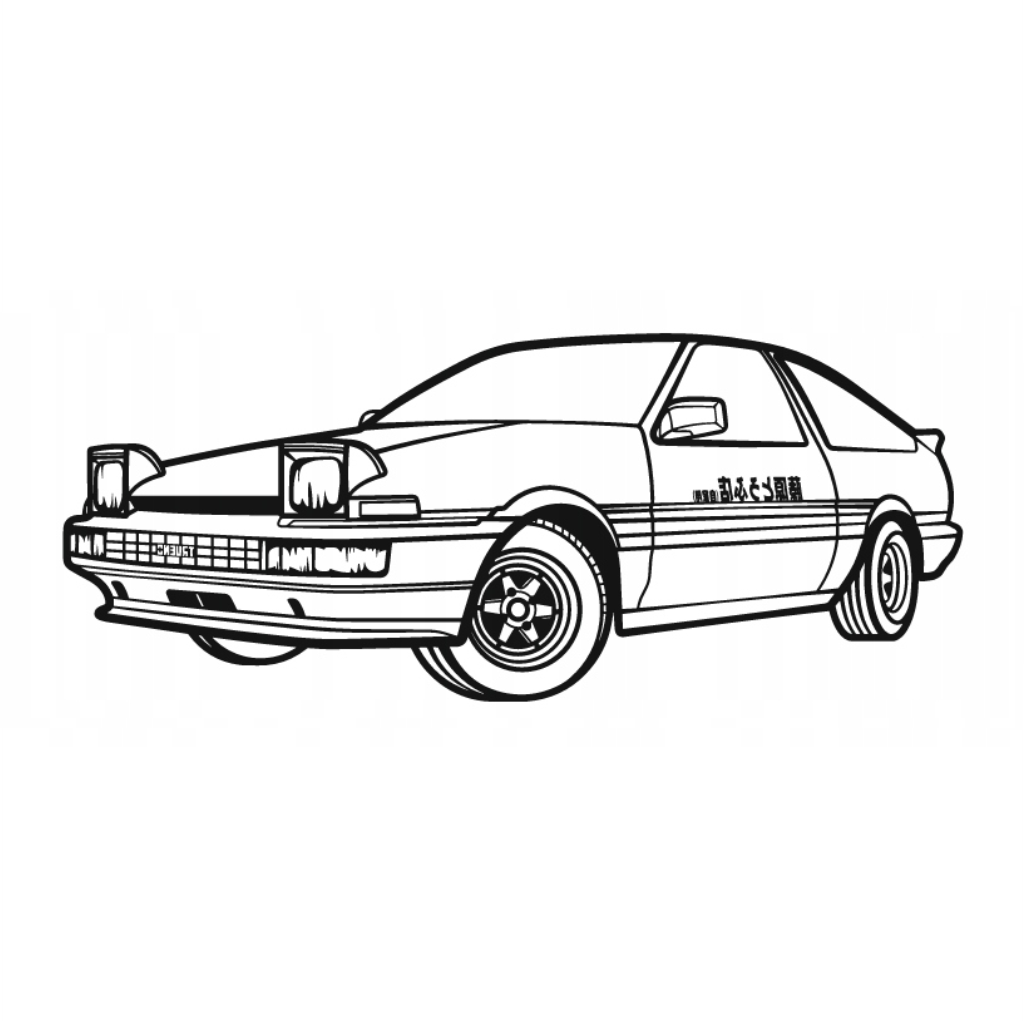 toyota corolla ae86 perspective