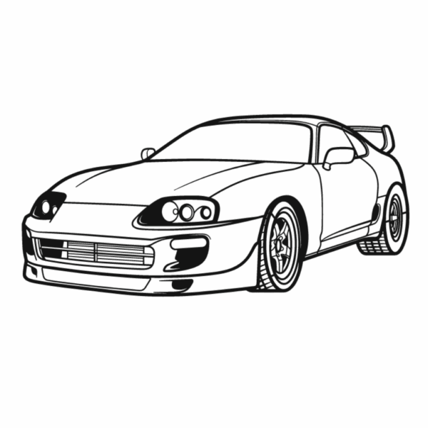 toyota supra mk4 perspective