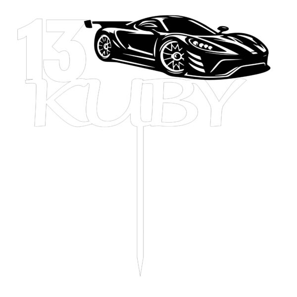 topper drewniany - 13 kuby