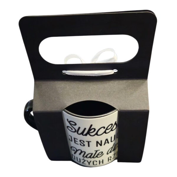 kubek personalizowany 330 ml - sukcesem jest nauczyć małe dzieci dużych rzeczy