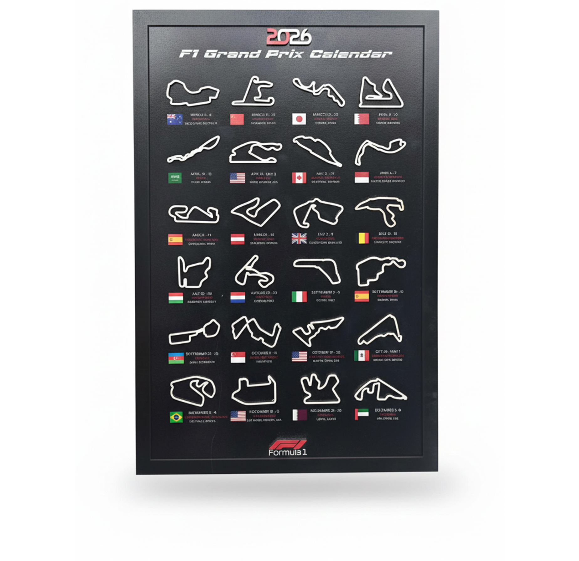 Kalendarz F1 Grand Prix 3D