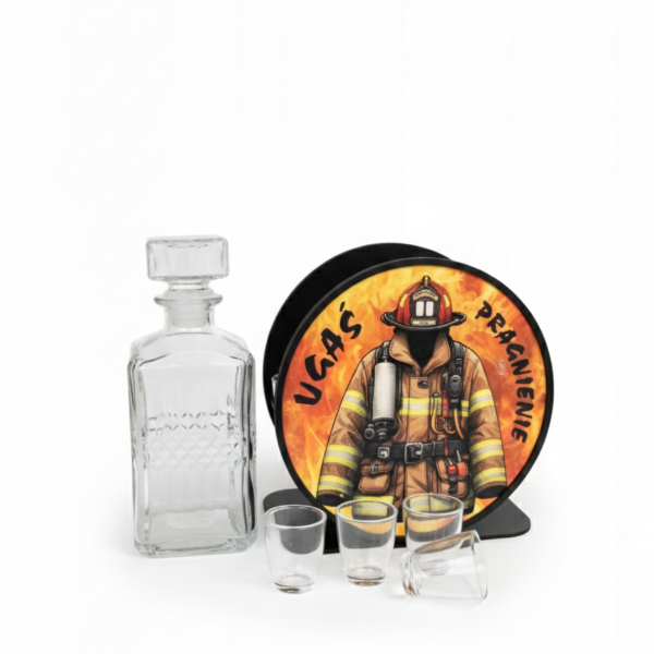 Karafka personalizowana -różne wzory- Zestaw dla strażaka. Ugaś pragnienie.