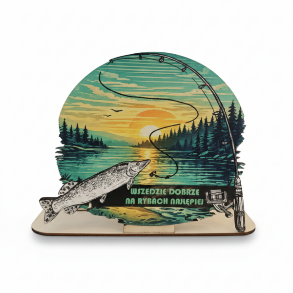 Karafka personalizowana - różne wzory - Zestaw dla wędkarza. Wszędzie dobrze na rybach najlepiej.