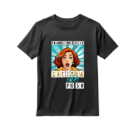 Koszulka urodzinowa damska czarna życie zaczyna się po 50