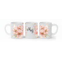 Kubek Ślub Mąż pastelowe kwiaty prezent 1