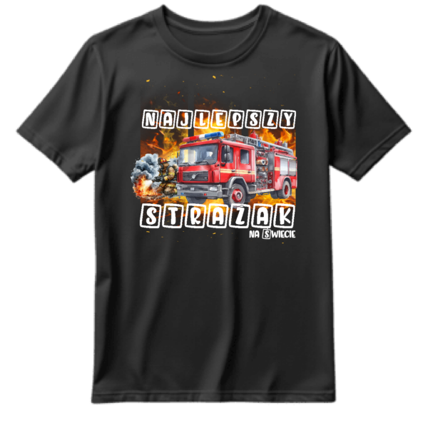 Second image of Koszulka dla strażaka. Najlepszy strażak na świecie.